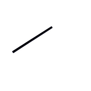 Straw Paper Regular Black Strip 197mmx6mm- 2500ctn