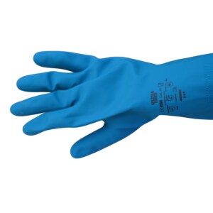 Gloves Rubber Sliver Lined All Size Avaialbe (12 per Pack)