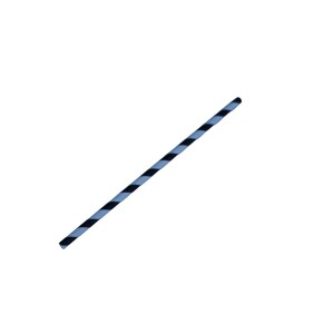Straw Paper Regular Black/White Strip 197mmx6mm- 2500ctn